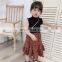 Girls suit vest bottoming shirt plus polka dot skirt two-piece 20 summer new children's wear on behalf of