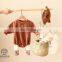 The new baby jumpsuit autumn cotton loose climbing clothes male baby romper bag fart clothes baby triangle jumpsuit