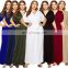 LAITE D2124 autumn women plus size casual dresses ladies solid color Irregular maxi dresses