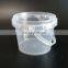 Plastic Packaging Bucket Ice Cream Pail 1L Plastic Container With Handle