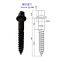 High Tension Screw Spike With Sharp End for Wooden Sleeper