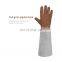 HANDLANDY Long Sleeve Cut Proof Landscaping Rose Pruning Leather Work Gloves Puncture Proof Garden Gloves Women