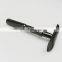 Wholesale  Double Edge Durable Black Chrome Metal Handle Safety Razor