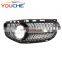 ABS front bumper grille mesh hood for Mercedes Benz E class W212 facelift 2014 2015 2016 diamond style grille