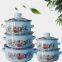 ENAMEL CASSEROLE SET GLASS  ENAMEL CASSEROLE SET