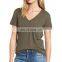 Factory Print Your Logo Custom T-Shirts Round Neck T Shirt For Women printed logo customize with your own design