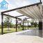 The Fine Quality Outdoor PVC Motorized Louvered Retractable Roof Pergola Awning Kits