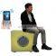 Smart Color Changing rechargeable cordless Portable plastic music speaker cube LED speaker light outdoor waterproof