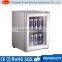 black color mini glass door display cooler beverage fridge showcase