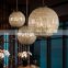 Custom High Quality Arabian Style Decorative Chandelier Luxury Crystal Indoor Spherical Pendant Lamp Warm White Iron Body Black