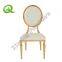 gold stainless steel dining modern wedding chair