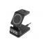 Smart Wireless Charging Stand with Digital Clock 4 in 1 Wireless Charging Station 15W Fast Charging for Apple 12-15 Series