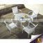 Hot sales synthetic rattan leisure outdoor furniture coffee table set