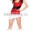 2015 fashion cheap red women christmas sexy dress costumes