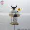 metal decorative cows bite flower for outdoor decoration