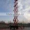12 meters high Four wheels mobile scissor lift platform