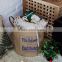 Jute Fabric bag Dirty Clothes Laundry Storage Basket