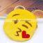 Free sample 2015 hot sale emoji plush wallets/ whatsapp emoji wallets