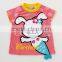 Japanese manufacture high quality wholesale cute tshirt printing animal clothing infant kid toddler baby clothes for summer