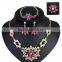 Women Bridal Wedding Jewelry Sets Charm Crystal Flower Pendant Jewelry Sets Shininy Bijoux Femme 2016