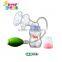 Advanced BPA FREE manual breast milk pump with PP feeding bottle
