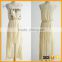 OEM handmade beaded dress chiffon maxi dress short front long back dress casual                        
                                                                                Supplier's Choice