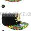 China promotional short brim metal band snapback caps hats