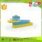 Handmade 35Pieces Wooden Colorful Interlocking Bricks and Blocks