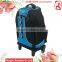 Customized school bag with wheel, waterproof wheeled backpack