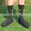 Custom high quality wholesale bamboo jacquard black socks by cheap price