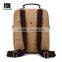China suppliers wholesale school backpack canvas leather backpack