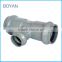 Chinese Wholesale Plastic Pipe Fitting Grey Pvc Reducing Tee with rubber