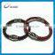 2015 logo can be customized bio magnetic genuine braided leather bracelet for ladies