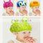 factory designer children cartoon shower caps PVC frog bath cap