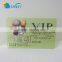 Plastic Transparent VIP Card with Hot Stamp Siver
