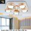 Wholesale Led Wooden Lampshade White Glass Lamp Ceiling Light