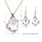 Wholesale Latest Design Fashion Necklaces Women Luxury Statement Diamond Jewelry Set SKJT0561