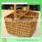 Wholesale high quality willow/wicker wine holder basket/red wine storage basket