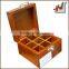 Custom wooden compartment tea storage box HCGB8027                        
                                                Quality Choice