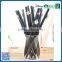 Wholesale products high-grade fancy black wood HB/2B pencil without eraser back to school