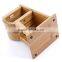 new design R Shape 6 Slots Anti Enzyme Anti Moth Anti Skid Multifunctional Bamboo Knife Storage Block Rack Tool Holder