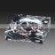 Wholesale k9 glass crystal engraved factory large crystal ashtray