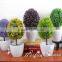 High quality artificial topiary grass ball bonsai for table decoration