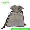 Natural Linen Small Reusable Christmas Drawstring Gift Bags