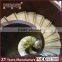 interior spiral steel wood staircase