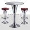 Stailess steel cafe table chair set