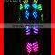 Wireless DMX512 LED Tron Costume, Remote Control LED Dance Costume, Programmable Flash Dance Costume