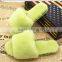 Great promotion Custom washable disposable fur hotel home slipper