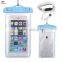 Luckiplus Travel Sport Swimming Phone Bag Waterproof, Snowproof, Dirtproof Case Bag for Phone Blue