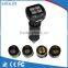 Easy installation cigarette plug tpms tyre pressure monitor display with 4 external sensors